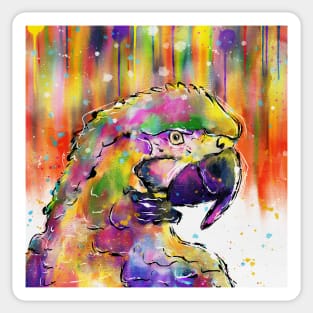 Bright fun Parrot Sticker